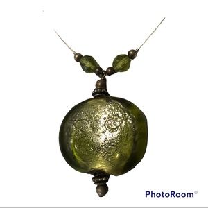 Green Glass Necklace